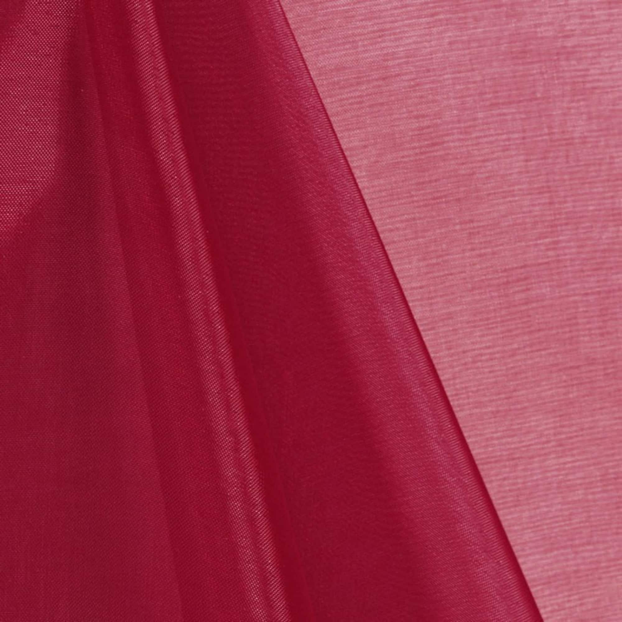 Cranberry Mirror Organza